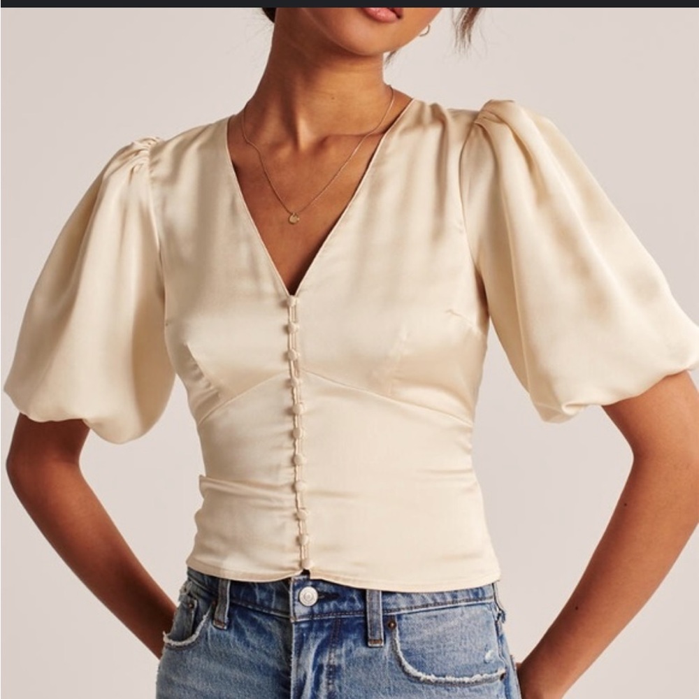 Abercrombie satin blouse